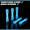 image:imageFrienda 1000 Pcs Heat Shrink Butt Wire Connectors Red Awg 2218 Insulated Waterproof Electrical Wire Connectors Automotive Marine Grade Crimp Terminals Butt Splices for Boats Industrial HomeBlue
