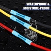 image:imageFrienda 1000 Pcs Heat Shrink Butt Wire Connectors Red Awg 2218 Insulated Waterproof Electrical Wire Connectors Automotive Marine Grade Crimp Terminals Butt Splices for Boats Industrial HomeBlue