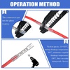 image:imageFrienda 1000 Pcs Heat Shrink Butt Wire Connectors Red Awg 2218 Insulated Waterproof Electrical Wire Connectors Automotive Marine Grade Crimp Terminals Butt Splices for Boats Industrial HomeWhite