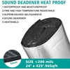image:imageFrienda 200 Mils 5mm 70 Sqft Car Sound Heat Sound Deadening Insulation Mat with 2 Rubber Roller 24 x 425 Inch Automotive Noise Deadener Auto Heat Mat Shield Noise Deadening for Hood Ceiling Door24 x 425 Inch  70Sqft  5 mm