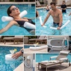 image:imageFrienda 6 Pcs 275 Inch Swimming Pool Noodles Foam Hollow Pool Noodles Bulk for Swimming Floating Beach Craft ProjectsMulticolorWhite