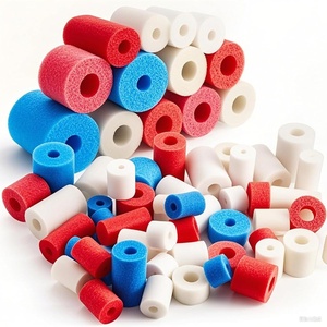 image:imageFrienda 30 Pcs Pool Noodles Bits Multicolor Craft Small Size Versatile Mixed Floating Pool Noodles Foam Rope Tube for Play or DIY Craft Multipurpose 118236 DiaRegular ColorsIndependence Day Colors