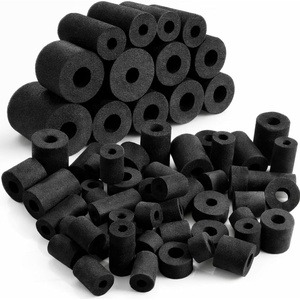 image:imageFrienda 50 Pcs Pool Noodles Bits Multicolor Craft Small Size Versatile Mixed Floating Pool Noodles Foam Rope Tube for Play or DIY Craft Multipurpose 256 Od X 098 IdPastel ColorsBlack