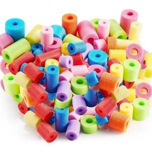 image:imageFrienda 50 Pcs Pool Noodles Bits Multicolor Craft Small Size Versatile Mixed Floating Pool Noodles Foam Rope Tube for Play or DIY Craft Multipurpose 256 Od X 098 IdPastel ColorsMacaron Colors