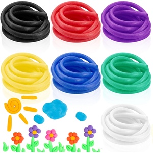 image:imageFrienda 7 Pcs Foam Noodles for Crafts 70 ft 58 Inch Multicolor Pool Tube Noodles Foam Versatile Pool Rod Rope Cylinder for Modeling DIY Arts and Crafts SuppliesBrightBright