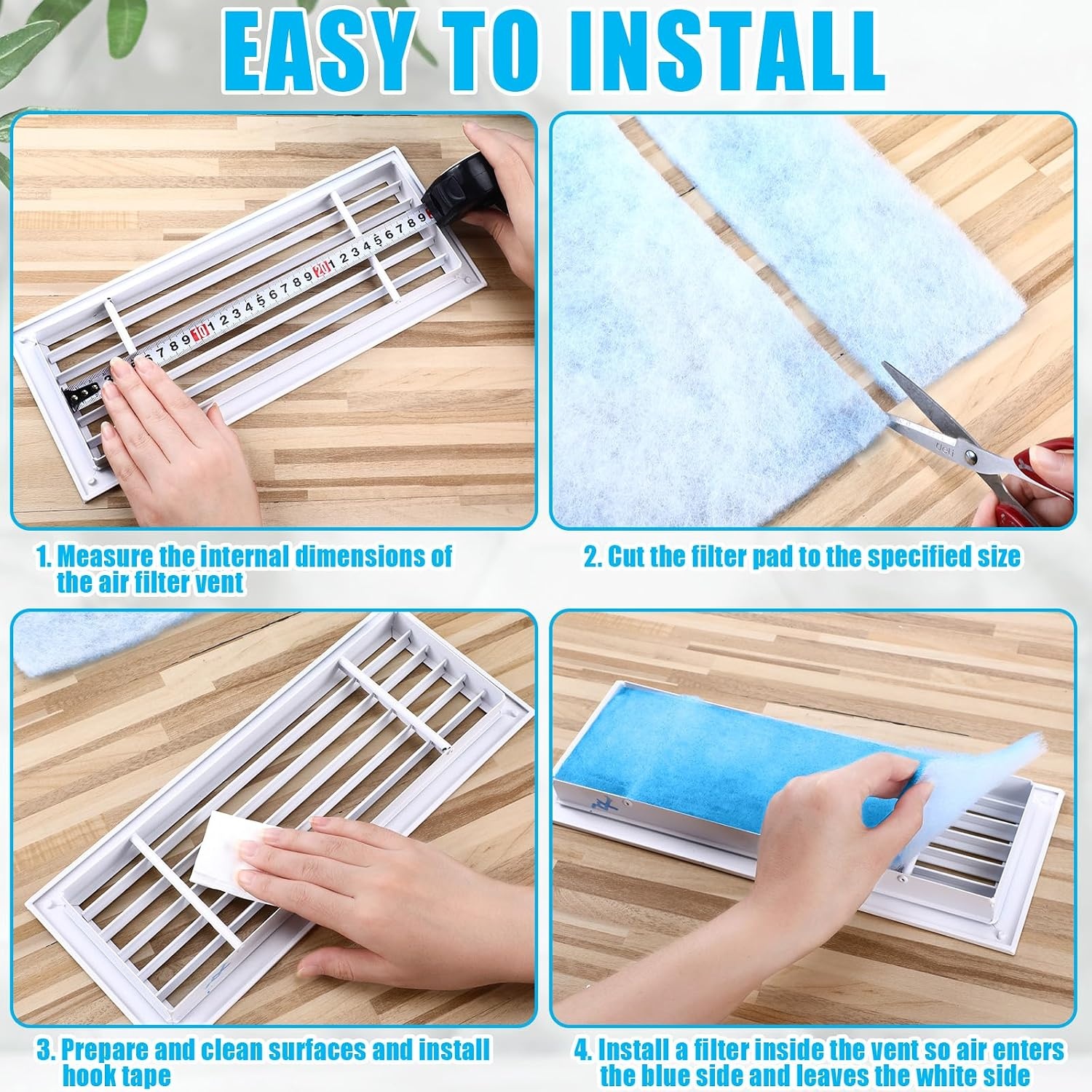 image:imageFrienda 20 x 91 Inch Merv 6 Reusable Air Vent Filter Cut to Size Electrostatic Floor Vent Filter Washable Replacement Compatible with Most Air Conditioning Furnace HVACMERV 6