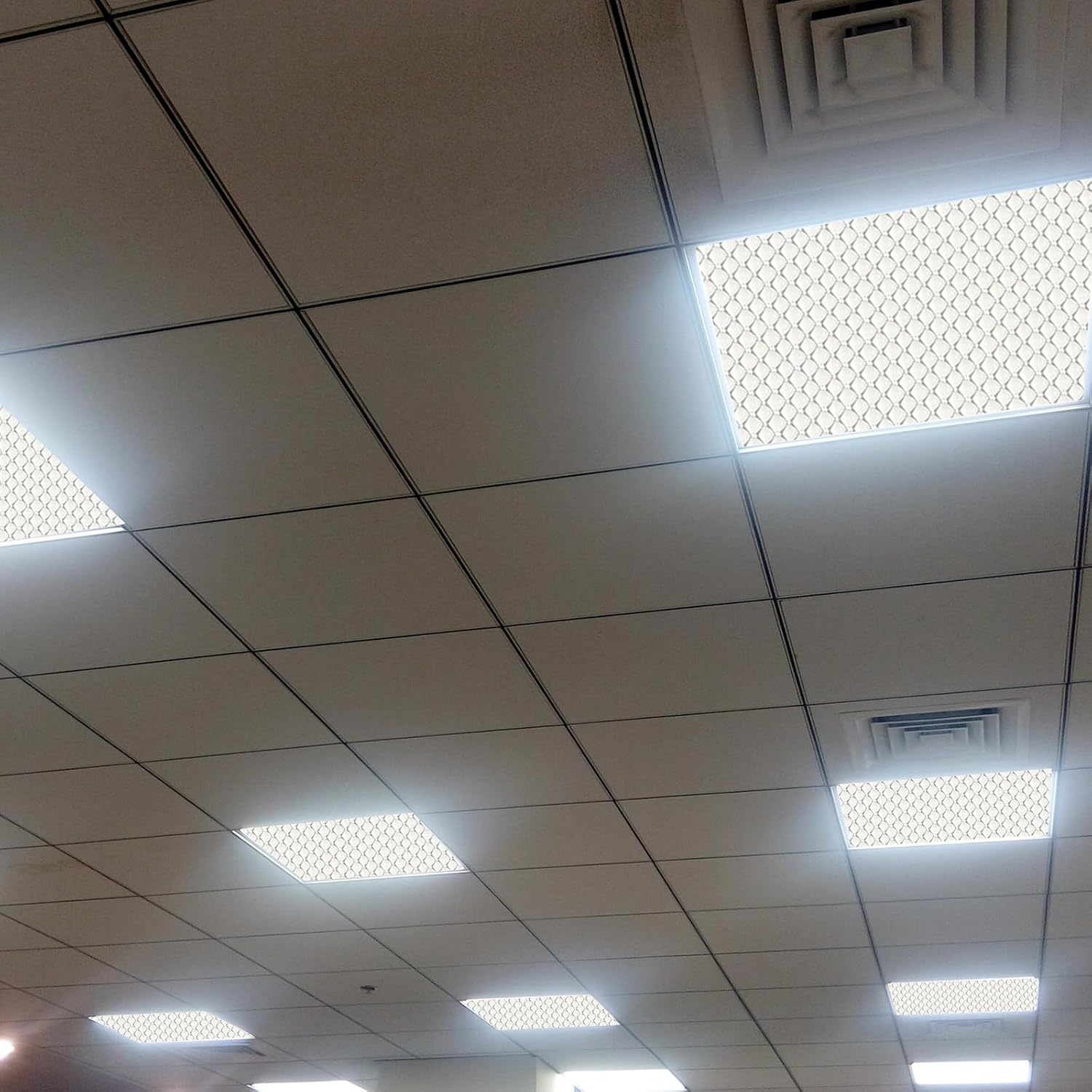image:imageFrienda 4 Pcs Fluorescent Light Covers for Ceiling Lights Classroom Light Filters Lighting Panel Acrylic Cover Clear Prismatic for Office Hospital Kitchen Home Decor225 x 465 x 012225 x 225 x 01