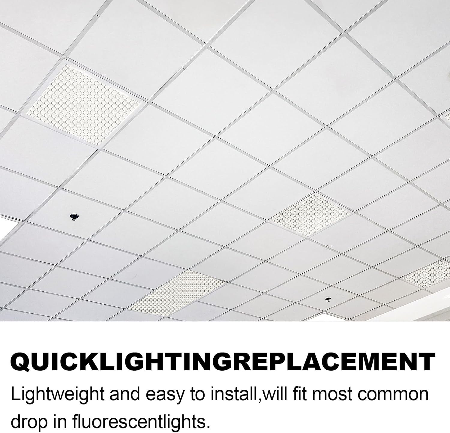 image:imageFrienda 4 Pcs Fluorescent Light Covers for Ceiling Lights Classroom Light Filters Lighting Panel Acrylic Cover Clear Prismatic for Office Hospital Kitchen Home Decor225 x 465 x 012225 x 225 x 01