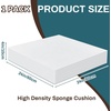image:imageFrienda 1 Pack 1 x 18 x 18 Upholstery High Density Craft Foam Sheets Replacement Square Cut to Size Cushion Chair Padding Suitable for Shipping Packing Cushion Foam Mailing CosplayWhiteWhite