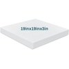 image:imageFrienda 1 Pack 1 x 18 x 18 Upholstery High Density Craft Foam Sheets Replacement Square Cut to Size Cushion Chair Padding Suitable for Shipping Packing Cushion Foam Mailing CosplayWhiteWhite