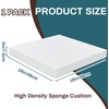 image:imageFrienda 1 Pack 1 x 18 x 18 Upholstery High Density Craft Foam Sheets Replacement Square Cut to Size Cushion Chair Padding Suitable for Shipping Packing Cushion Foam Mailing CosplayWhiteWhite