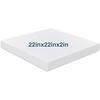 image:imageFrienda 1 Pack 1 x 18 x 18 Upholstery High Density Craft Foam Sheets Replacement Square Cut to Size Cushion Chair Padding Suitable for Shipping Packing Cushion Foam Mailing CosplayWhiteWhite