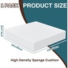 image:imageFrienda 1 Pack 1 x 18 x 18 Upholstery High Density Craft Foam Sheets Replacement Square Cut to Size Cushion Chair Padding Suitable for Shipping Packing Cushion Foam Mailing CosplayWhiteWhite