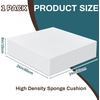 image:imageFrienda 1 Pack 1 x 18 x 18 Upholstery High Density Craft Foam Sheets Replacement Square Cut to Size Cushion Chair Padding Suitable for Shipping Packing Cushion Foam Mailing CosplayWhiteWhite