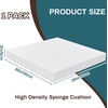image:imageFrienda 1 Pack 1 x 18 x 18 Upholstery High Density Craft Foam Sheets Replacement Square Cut to Size Cushion Chair Padding Suitable for Shipping Packing Cushion Foam Mailing CosplayWhiteWhite