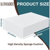 image:imageFrienda 1 Pack 1 x 18 x 18 Upholstery High Density Craft Foam Sheets Replacement Square Cut to Size Cushion Chair Padding Suitable for Shipping Packing Cushion Foam Mailing CosplayWhiteWhite