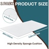 image:imageFrienda 1 Pack 118 X 60 X 05 Upholstery High Density Craft Sheets Cushion Foam Replacement Rectangle Cut to Size Cushion Chair Padding Suitable for Shipping Packing Mailing DIY CosplayWhiteWhite