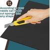 image:imageFrienda 1 Pack 118 X 60 X 05 Upholstery High Density Craft Sheets Cushion Foam Replacement Rectangle Cut to Size Cushion Chair Padding Suitable for Shipping Packing Mailing DIY CosplayWhiteBlack