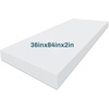 image:imageFrienda 1 Pack 118 X 60 X 05 Upholstery High Density Craft Sheets Cushion Foam Replacement Rectangle Cut to Size Cushion Chair Padding Suitable for Shipping Packing Mailing DIY CosplayWhiteWhite