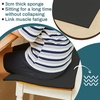 image:imageFrienda 1 Pack 118 X 60 X 05 Upholstery High Density Craft Sheets Cushion Foam Replacement Rectangle Cut to Size Cushion Chair Padding Suitable for Shipping Packing Mailing DIY CosplayWhiteBlack