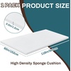 image:imageFrienda 1 Pack 118 X 60 X 05 Upholstery High Density Craft Sheets Cushion Foam Replacement Rectangle Cut to Size Cushion Chair Padding Suitable for Shipping Packing Mailing DIY CosplayWhiteWhite