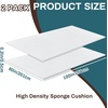 image:imageFrienda 1 Pack 118 X 60 X 05 Upholstery High Density Craft Sheets Cushion Foam Replacement Rectangle Cut to Size Cushion Chair Padding Suitable for Shipping Packing Mailing DIY CosplayWhiteWhite