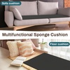image:imageFrienda 1 Pack 118 X 60 X 05 Upholstery High Density Craft Sheets Cushion Foam Replacement Rectangle Cut to Size Cushion Chair Padding Suitable for Shipping Packing Mailing DIY CosplayWhiteBlack