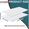 image:imageFrienda 1 Pack 118 X 60 X 05 Upholstery High Density Craft Sheets Cushion Foam Replacement Rectangle Cut to Size Cushion Chair Padding Suitable for Shipping Packing Mailing DIY CosplayWhiteWhite