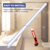image:imageFrienda 1 Pcs Shower Door Side Seal 38 x 93 Clear PVC Glass Shower Door Frameless Seal Strip for Replacement Stopping Leaks and Creating Water BarrierBottom Seal