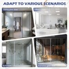 image:imageFrienda 1 Pcs Shower Door Side Seal 38 x 93 Clear PVC Glass Shower Door Frameless Seal Strip for Replacement Stopping Leaks and Creating Water BarrierSide Seal