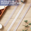 image:imageFrienda 1 Pcs Shower Door Side Seal 38 x 93 Clear PVC Glass Shower Door Frameless Seal Strip for Replacement Stopping Leaks and Creating Water BarrierBottom Seal