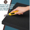 image:imageFrienda 2 Pack 3 x 24 x 24 Upholstery High Density Foam Square White  Cushion Padding 22 Density 50ILD Replacement Square Cut to Size Foam for Couch Chair Packing Shipping DIY Cosplay ProjectsBlack