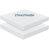image:imageFrienda 2 Pack 3 x 24 x 24 Upholstery High Density Foam Square White  Cushion Padding 22 Density 50ILD Replacement Square Cut to Size Foam for Couch Chair Packing Shipping DIY Cosplay ProjectsWhite