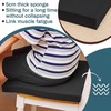 image:imageFrienda 2 Pack 3 x 24 x 24 Upholstery High Density Foam Square White  Cushion Padding 22 Density 50ILD Replacement Square Cut to Size Foam for Couch Chair Packing Shipping DIY Cosplay ProjectsBlack