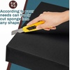 image:imageFrienda 2 Pack 3 x 24 x 24 Upholstery High Density Foam Square White  Cushion Padding 22 Density 50ILD Replacement Square Cut to Size Foam for Couch Chair Packing Shipping DIY Cosplay ProjectsBlack