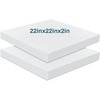 image:imageFrienda 2 Pack 3 x 24 x 24 Upholstery High Density Foam Square White  Cushion Padding 22 Density 50ILD Replacement Square Cut to Size Foam for Couch Chair Packing Shipping DIY Cosplay ProjectsWhite