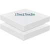 image:imageFrienda 2 Pack 3 x 24 x 24 Upholstery High Density Foam Square White  Cushion Padding 22 Density 50ILD Replacement Square Cut to Size Foam for Couch Chair Packing Shipping DIY Cosplay ProjectsWhite