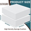 image:imageFrienda 2 Pack 3 x 24 x 24 Upholstery High Density Foam Square White  Cushion Padding 22 Density 50ILD Replacement Square Cut to Size Foam for Couch Chair Packing Shipping DIY Cosplay ProjectsWhite
