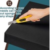 image:imageFrienda 2 Pack 3 x 24 x 24 Upholstery High Density Foam Square White  Cushion Padding 22 Density 50ILD Replacement Square Cut to Size Foam for Couch Chair Packing Shipping DIY Cosplay ProjectsBlack