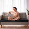 image:imageFrienda 2 Pack 3 x 24 x 24 Upholstery High Density Foam Square White  Cushion Padding 22 Density 50ILD Replacement Square Cut to Size Foam for Couch Chair Packing Shipping DIY Cosplay ProjectsBlack