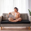 image:imageFrienda 2 Pack 3 x 24 x 24 Upholstery High Density Foam Square White  Cushion Padding 22 Density 50ILD Replacement Square Cut to Size Foam for Couch Chair Packing Shipping DIY Cosplay ProjectsBlack