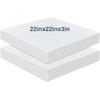 image:imageFrienda 2 Pack 3 x 24 x 24 Upholstery High Density Foam Square White  Cushion Padding 22 Density 50ILD Replacement Square Cut to Size Foam for Couch Chair Packing Shipping DIY Cosplay ProjectsWhite