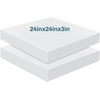 image:imageFrienda 2 Pack 3 x 24 x 24 Upholstery High Density Foam Square White  Cushion Padding 22 Density 50ILD Replacement Square Cut to Size Foam for Couch Chair Packing Shipping DIY Cosplay ProjectsWhite