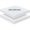 image:imageFrienda 2 Pack 3 x 24 x 24 Upholstery High Density Foam Square White  Cushion Padding 22 Density 50ILD Replacement Square Cut to Size Foam for Couch Chair Packing Shipping DIY Cosplay ProjectsWhite