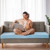 image:imageFrienda 2 Pack 3 x 24 x 24 Upholstery High Density Foam Square White  Cushion Padding 22 Density 50ILD Replacement Square Cut to Size Foam for Couch Chair Packing Shipping DIY Cosplay ProjectsBlue