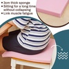 image:imageFrienda 2 Pack 3 x 24 x 24 Upholstery High Density Foam Square White  Cushion Padding 22 Density 50ILD Replacement Square Cut to Size Foam for Couch Chair Packing Shipping DIY Cosplay ProjectsPink