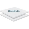 image:imageFrienda 2 Pack 3 x 24 x 24 Upholstery High Density Foam Square White  Cushion Padding 22 Density 50ILD Replacement Square Cut to Size Foam for Couch Chair Packing Shipping DIY Cosplay ProjectsWhite