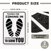 image:imageFrienda 2 Pcs 16 x 20 Inch Car Floor Mats Paper Covered Plastic Film Auto Floor Pads Waterproof and AntiSlip Foot Mat Car Protector Cover for Vehicle Supplies