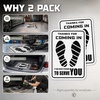image:imageFrienda 2 Pcs 16 x 20 Inch Car Floor Mats Paper Covered Plastic Film Auto Floor Pads Waterproof and AntiSlip Foot Mat Car Protector Cover for Vehicle Supplies