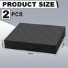 image:imageFrienda 2 Pcs Black Polyurethane Foam Block Inserts for Cases  12 x 10 x 213 Inch Thick Padding Inserts Foam for DIY Crafts Cuttable Packing Padding for Tool Box Camera and StorageBlack
